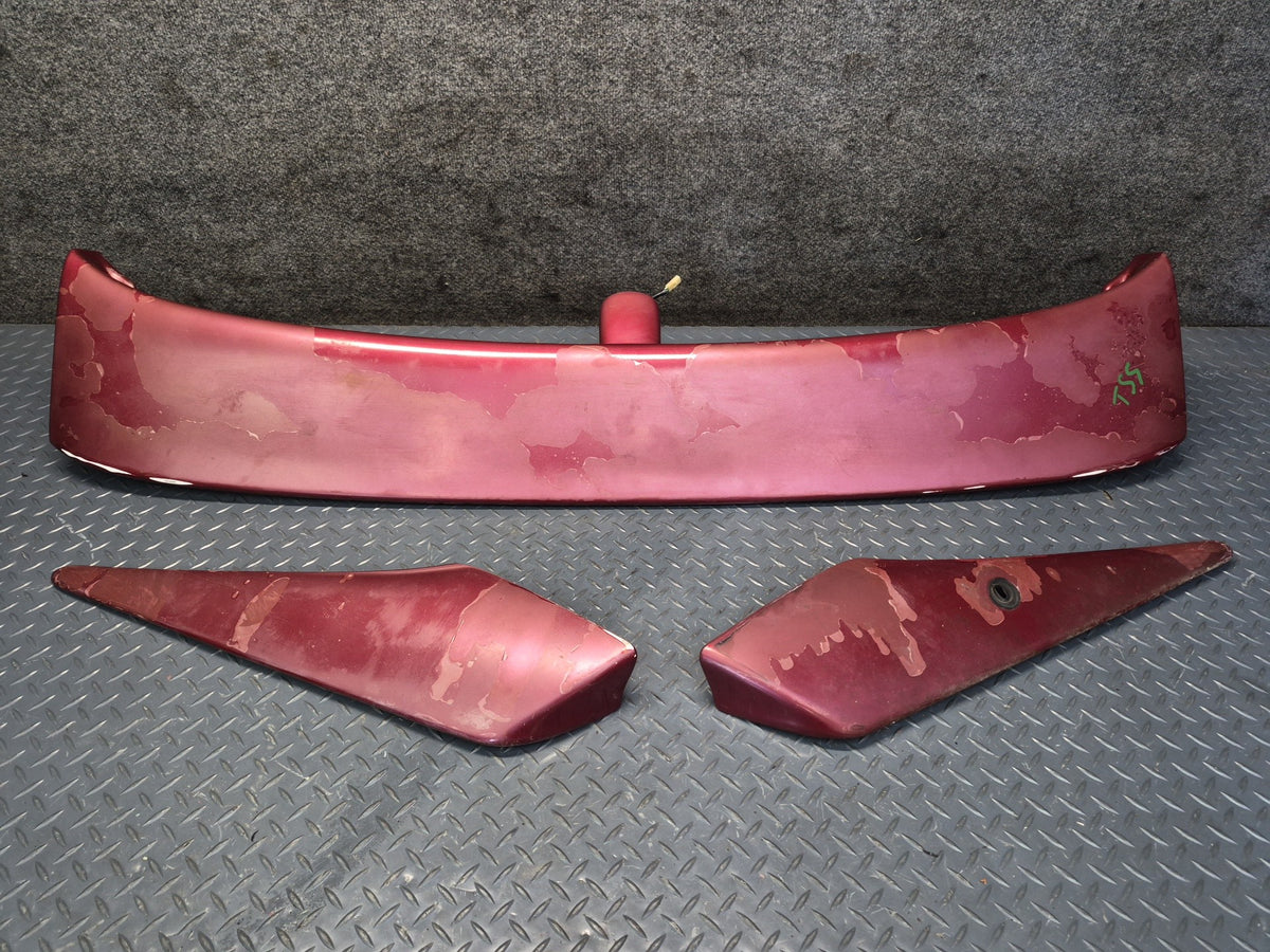 89-92 Toyota Supra MA71 MK3 Turbo Set of 3 Rear Trunk Lid Spoiler Molding Dmgd