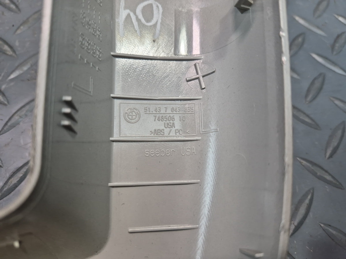 03-08 BMW E85 Z4 Convertible Set of 2 Left Roll Over Trim Cover Panel OEM
