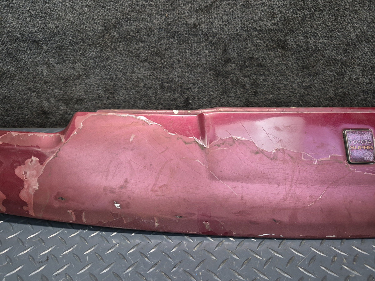89-92 Toyota Supra MA71 MK3 Front Nose Header Trim Panel Cover RED Pearl OEM