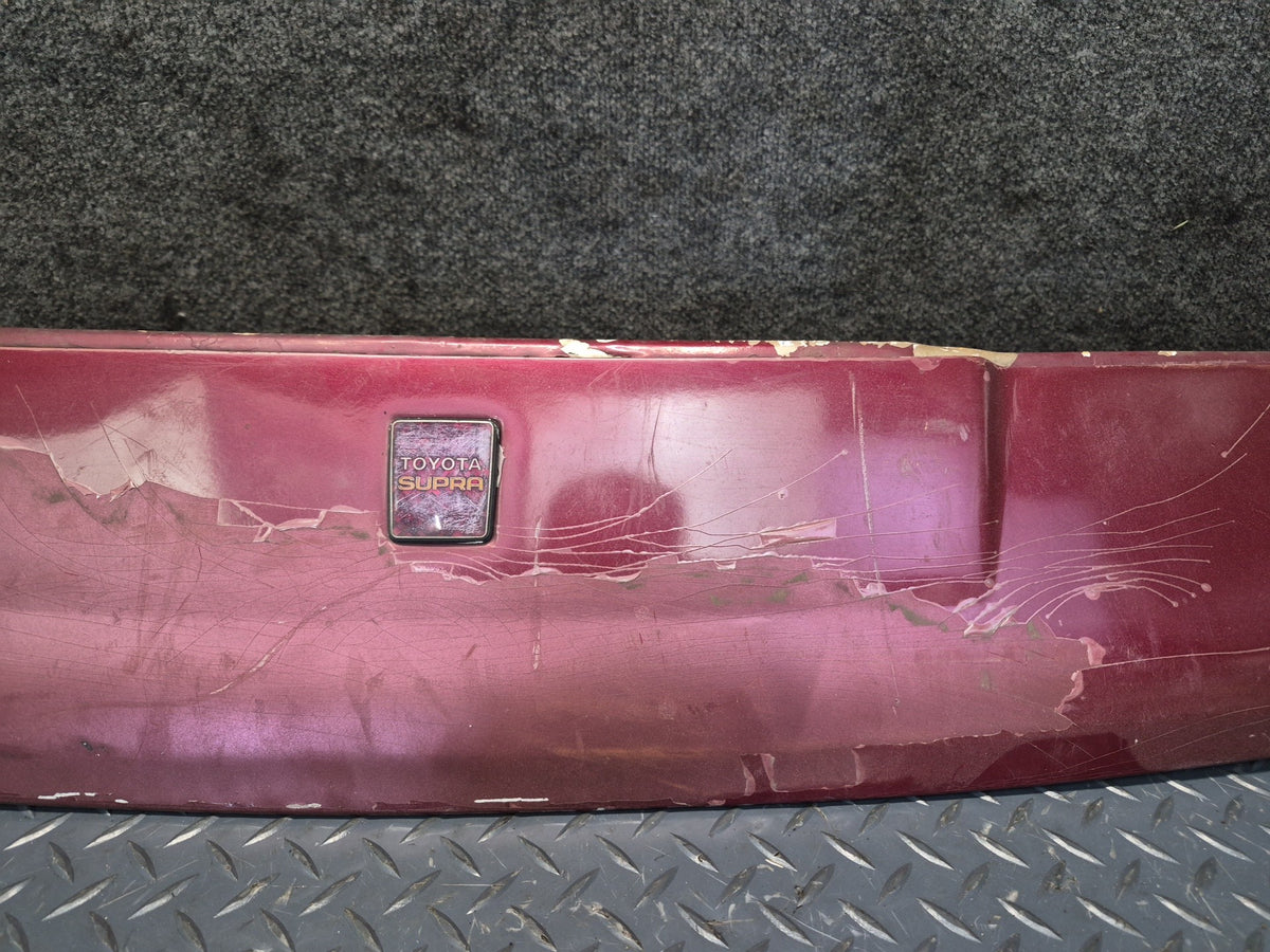 89-92 Toyota Supra MA71 MK3 Front Nose Header Trim Panel Cover RED Pearl OEM