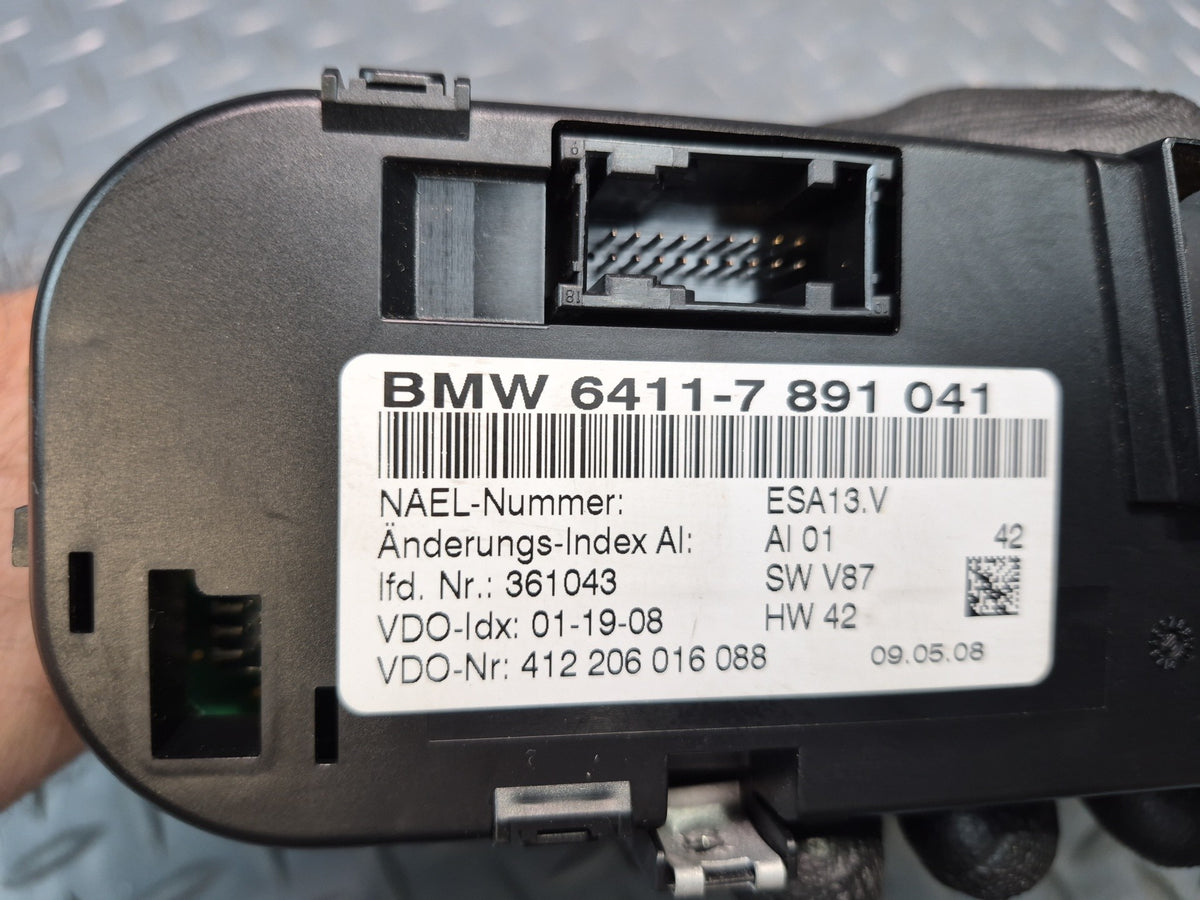 06-08 BMW E85 Z4 A/C Heater Climate Control Switch Panel 7891041 OEM