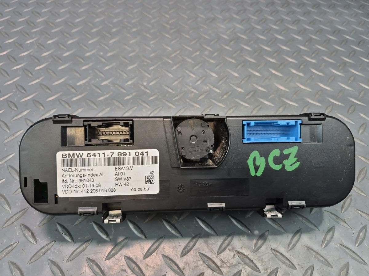 06-08 BMW E85 Z4 A/C Heater Climate Control Switch Panel 7891041 OEM