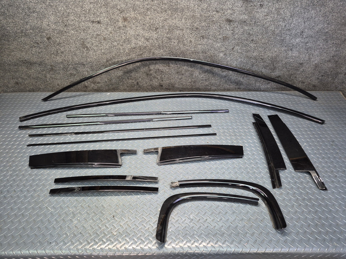2008-2011 BMW E90 M3 Sedan High Gloss Shadowline Trim Molding Cover Panel Set