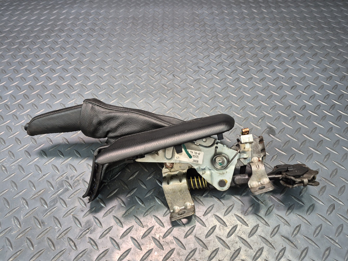 03-08 BMW E86 E85 Z4 Emergency Parking Handbrake Lever w Boot Cover OEM