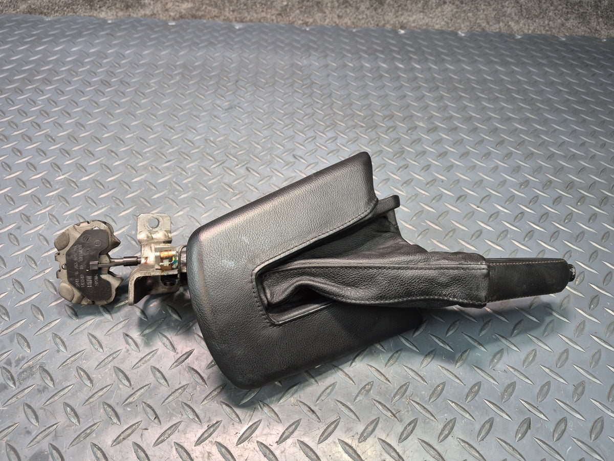 03-08 BMW E86 E85 Z4 Emergency Parking Handbrake Lever w Boot Cover OEM