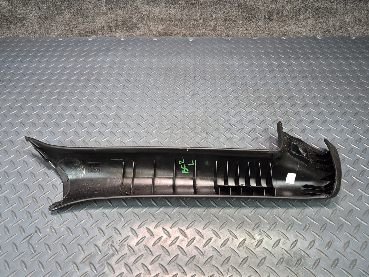 03-08 BMW E85 Z4 Roadster Front Left Interior A Pillar Leather Trim Panel OEM