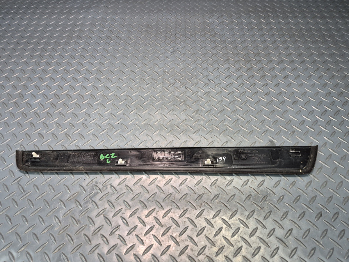 03-08 BMW E85 Z4 Set of 2 Left & Right Door Scuff Sill Plate Trim Panel OEM