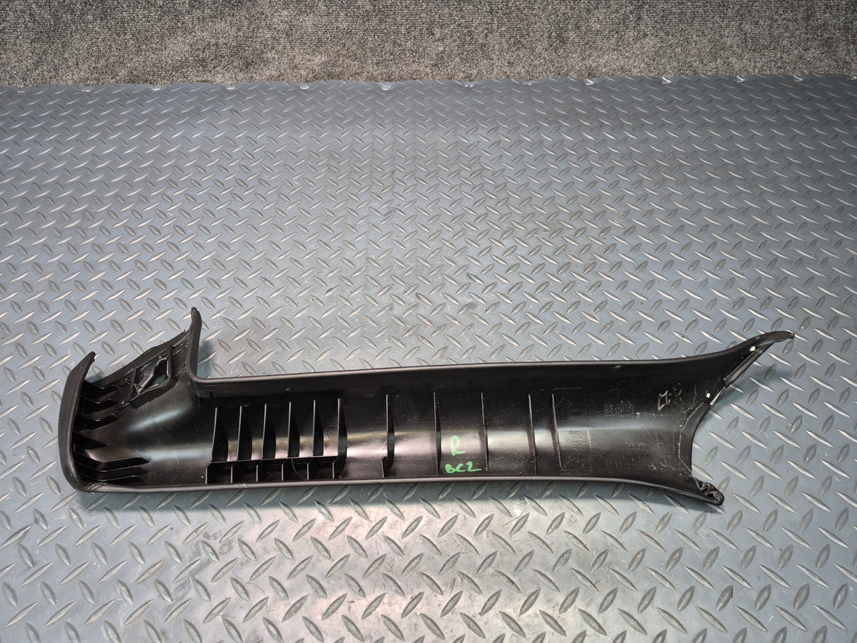 03-08 BMW E85 Z4 Roadster Front Right Interior A Pillar Leather Trim Panel OEM