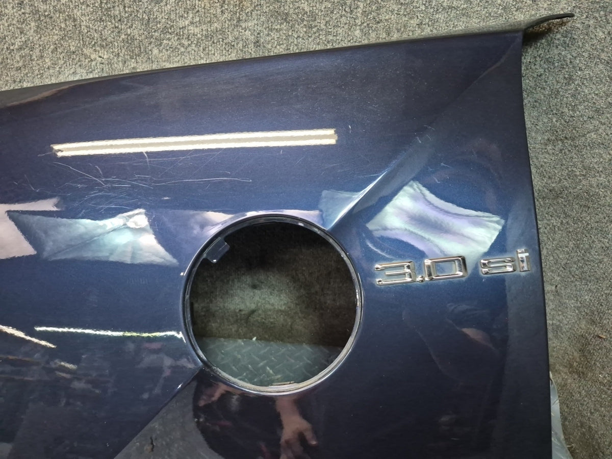 03-08 BMW E86 E85 Z4 Front Left Fender Shell Cover Panel Monaco Blue OEM