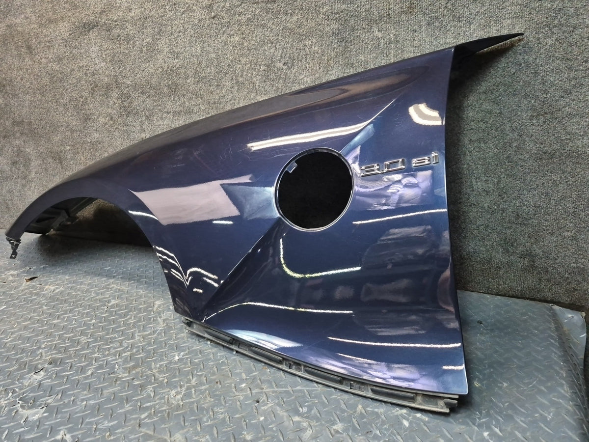 03-08 BMW E86 E85 Z4 Front Left Fender Shell Cover Panel Monaco Blue OEM