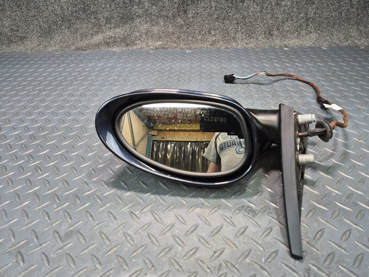 03-08 BMW E85 E86 Z4 Right Exterior Auto Dim Heated Side View Mirror Blue OEM