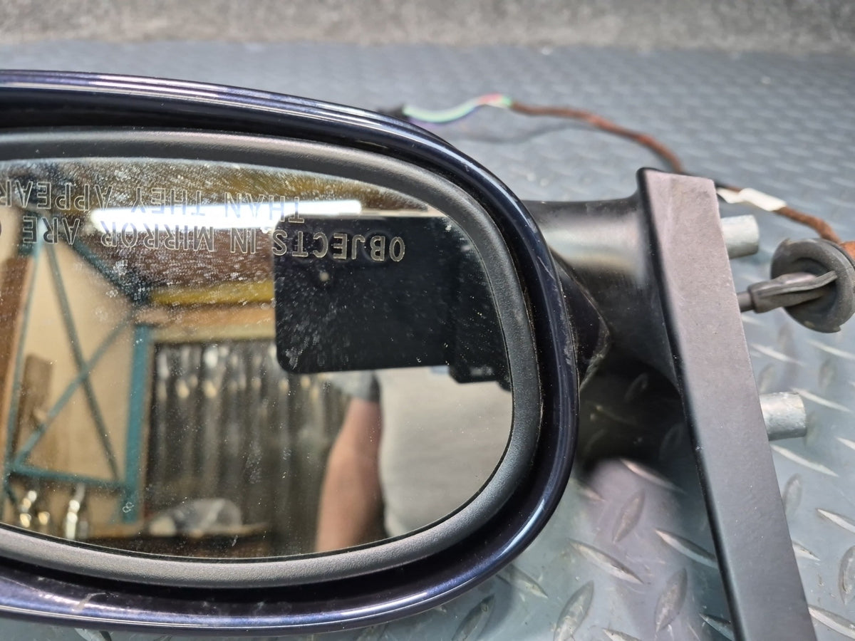 03-08 BMW E85 E86 Z4 Right Exterior Auto Dim Heated Side View Mirror Blue OEM