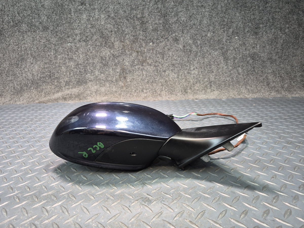 03-08 BMW E85 E86 Z4 Right Exterior Auto Dim Heated Side View Mirror Blue OEM