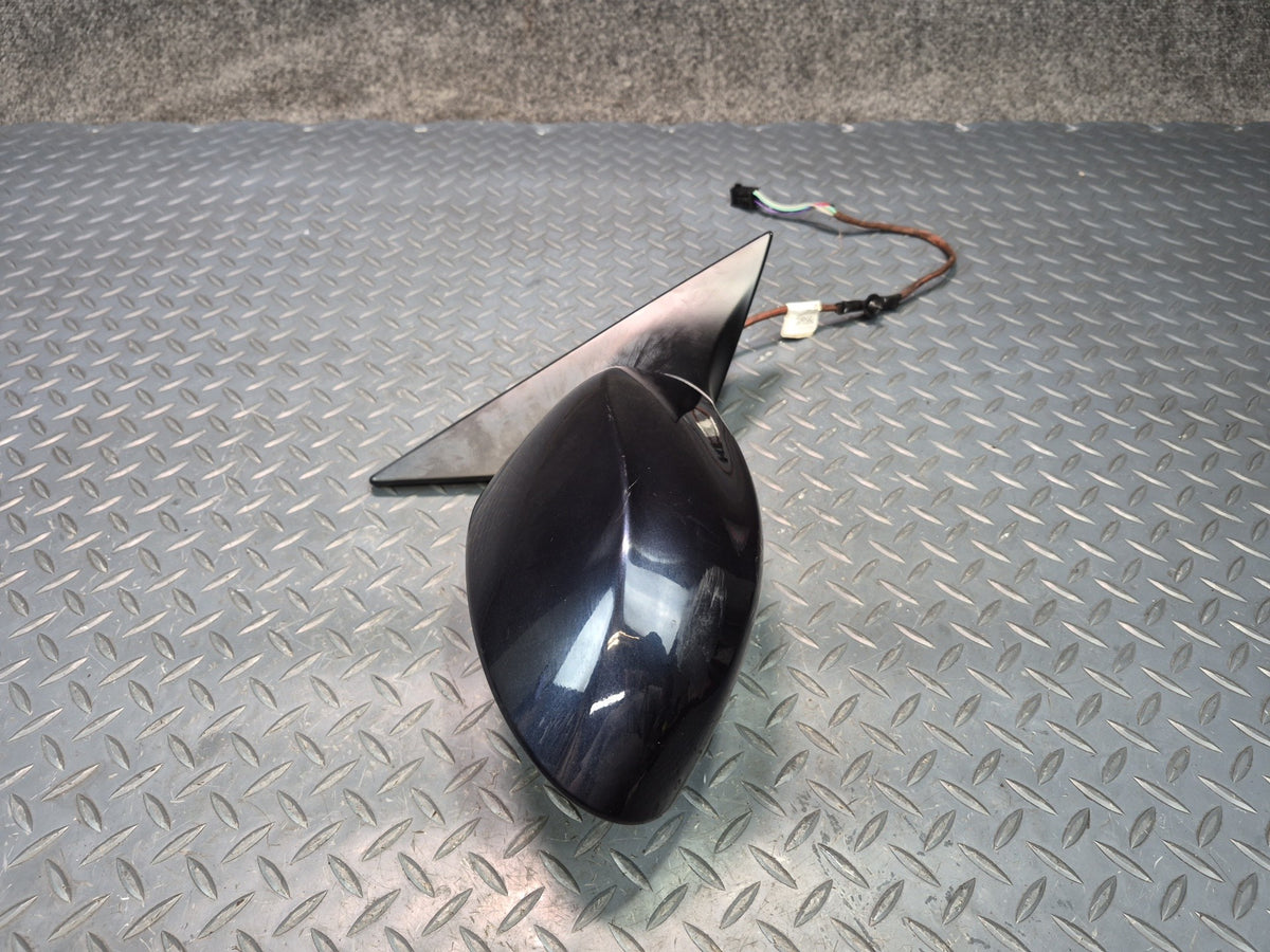 03-08 BMW E85 E86 Z4 Right Exterior Auto Dim Heated Side View Mirror Blue OEM