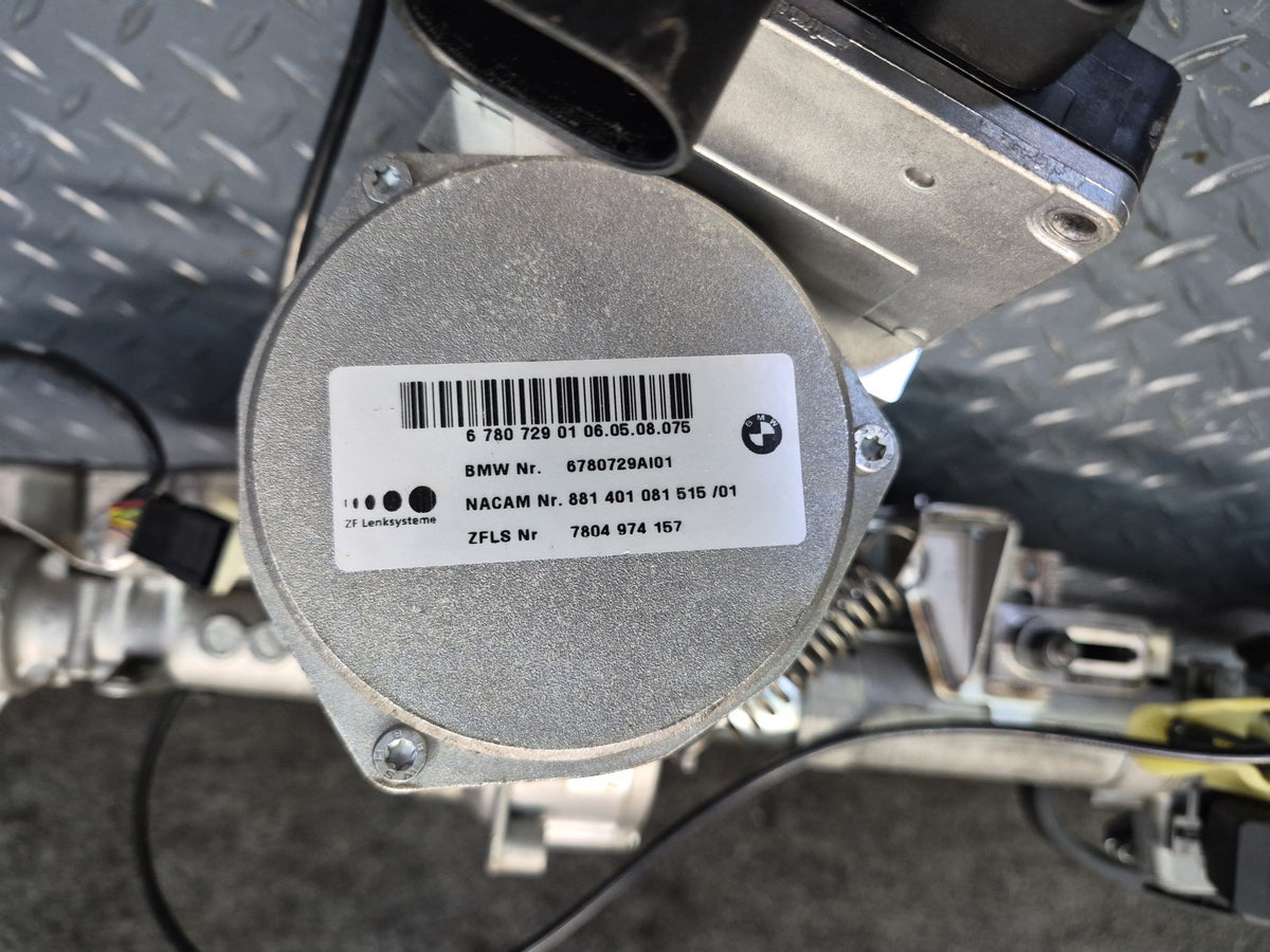 06-08 BMW E85 Z4 2.5L 3.0L A/T Steering Column Motor Assembly 65K 6780729 OEM