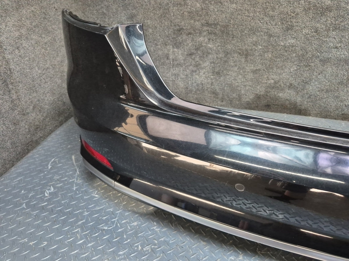 18-19 Audi A5 S5 Sportback Rear Bumper Cover Panel w PDC Mythos Black Assy OEM