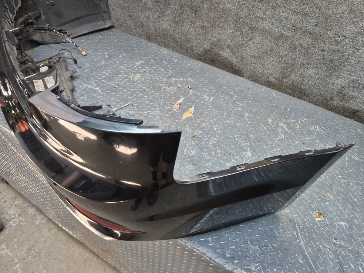 18-19 Audi A5 S5 Sportback Rear Bumper Cover Panel w PDC Mythos Black Assy OEM