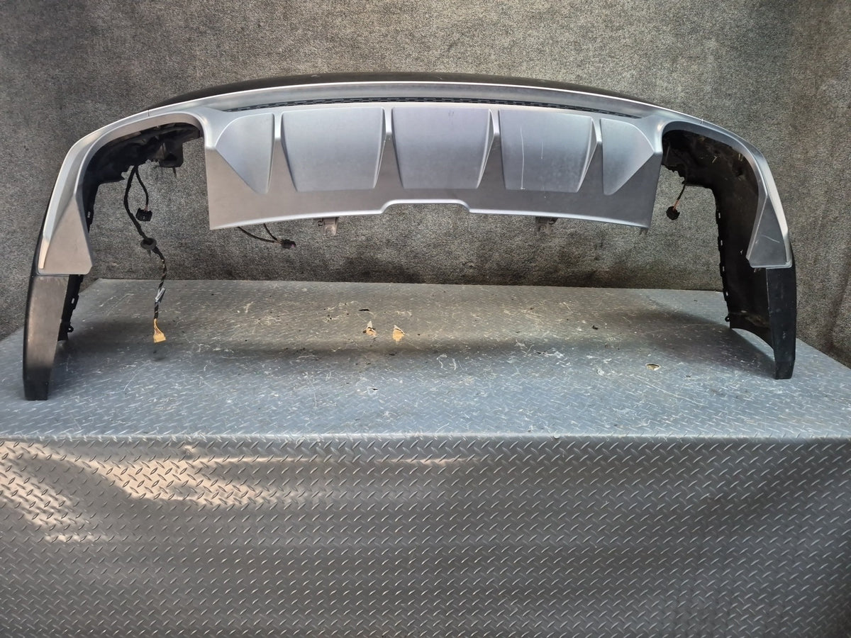 18-19 Audi A5 S5 Sportback Rear Bumper Cover Panel w PDC Mythos Black Assy OEM