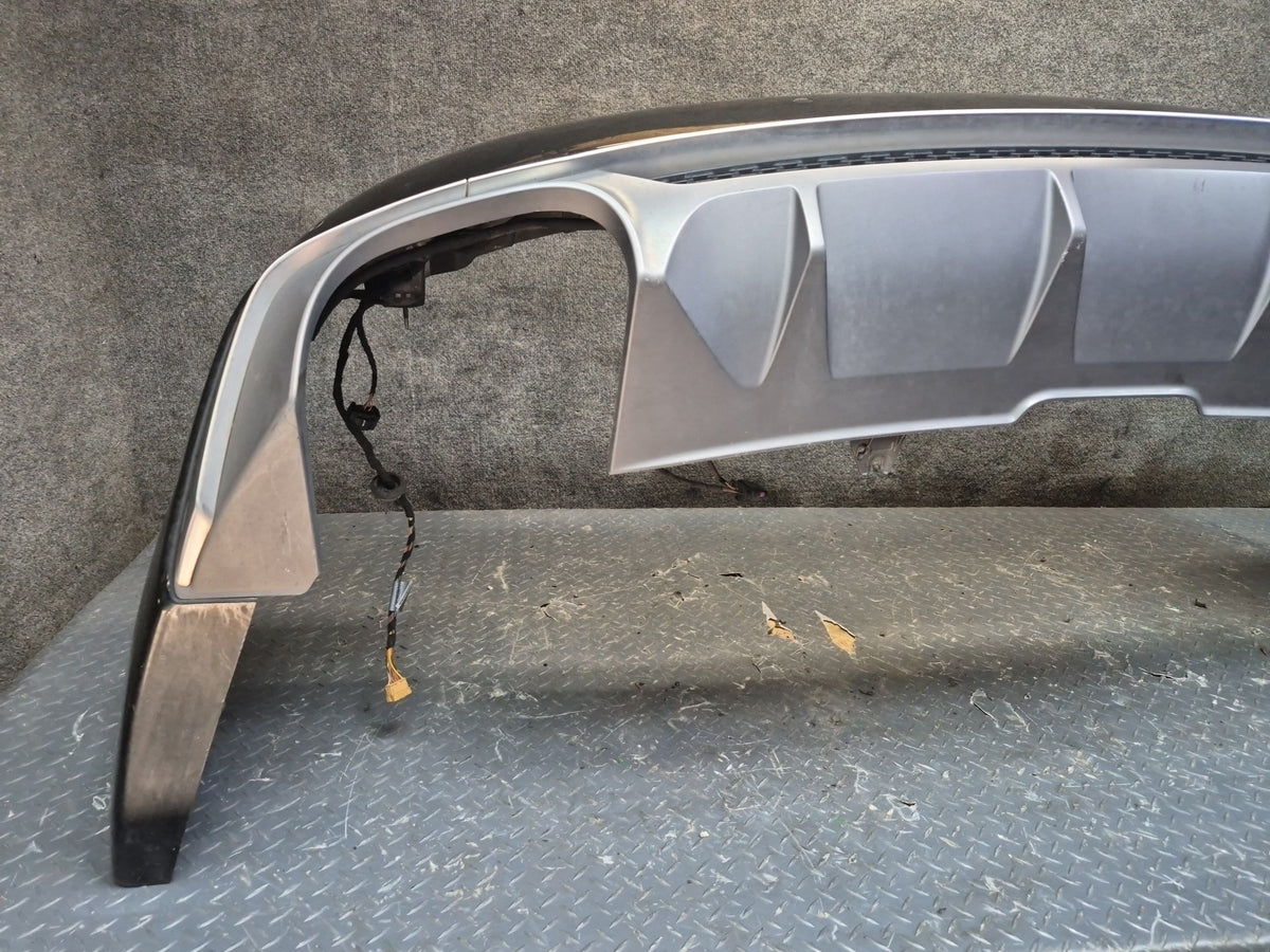 18-19 Audi A5 S5 Sportback Rear Bumper Cover Panel w PDC Mythos Black Assy OEM