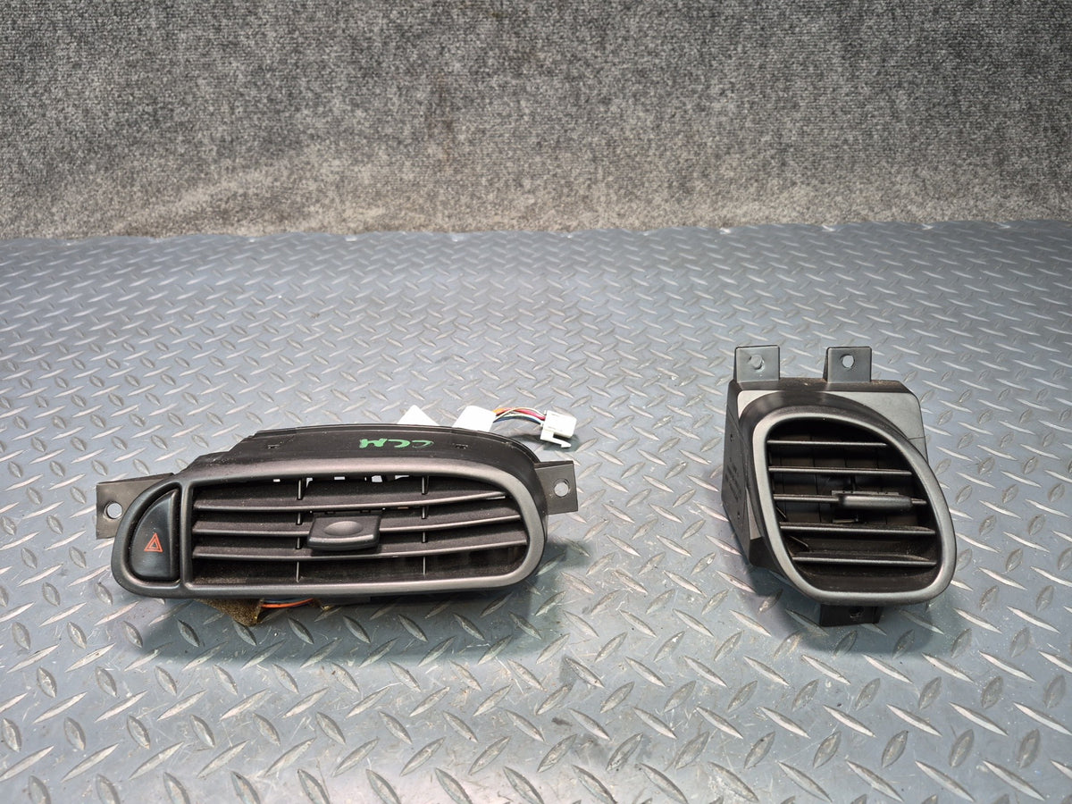 97-04 Chevrolet Corvette C5 Set of 2 Dash Front & Right Air Vent Grille OEM