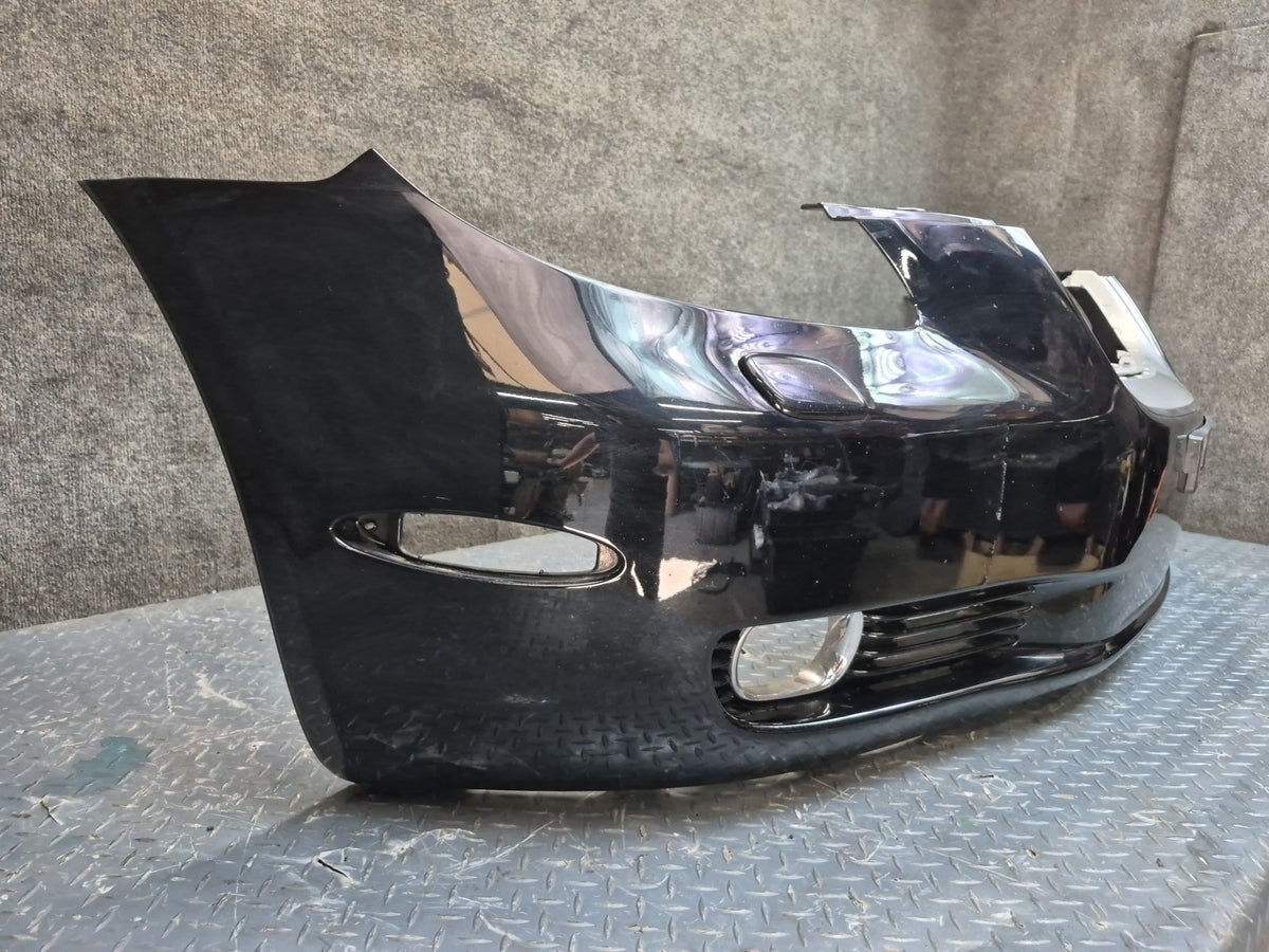 02-05 Lexus Z40 SC430 Front Bumper Cover Panel Black w Fog Lights Washer Damaged