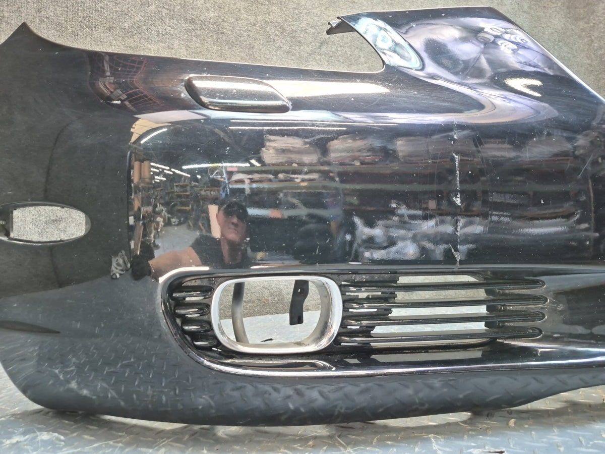 02-05 Lexus Z40 SC430 Front Bumper Cover Panel Black w Fog Lights Washer Damaged