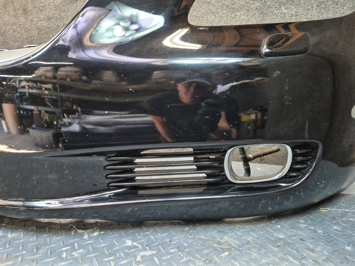 02-05 Lexus Z40 SC430 Front Bumper Cover Panel Black w Fog Lights Washer Damaged