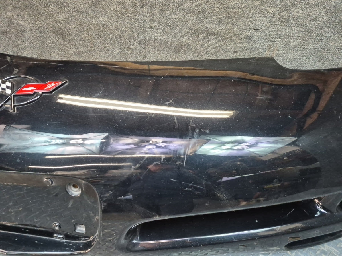 97-04 Chevrolet Corvette C5 Front Bumper Cover Black OEM