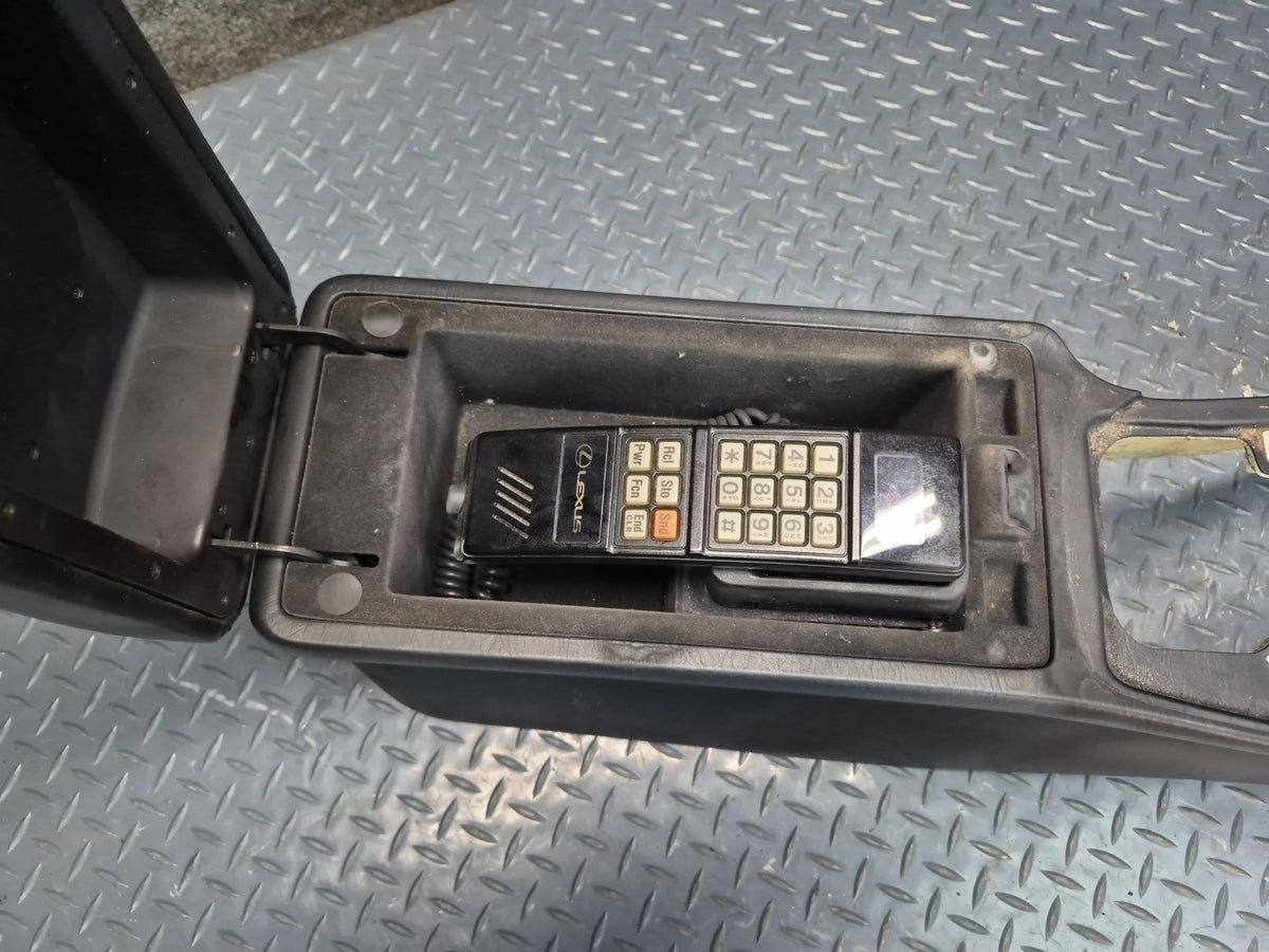 95-00 Lexus UZZ30L SC300 SC400 Front Center Console Trim Panel Black w Phone OEM