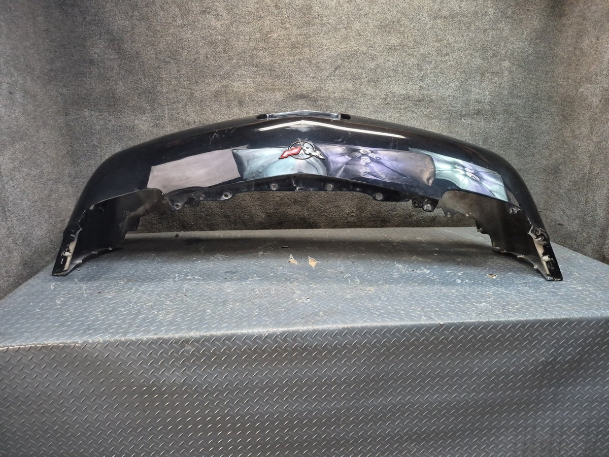 97-04 Chevrolet Corvette C5 Front Bumper Cover Black OEM