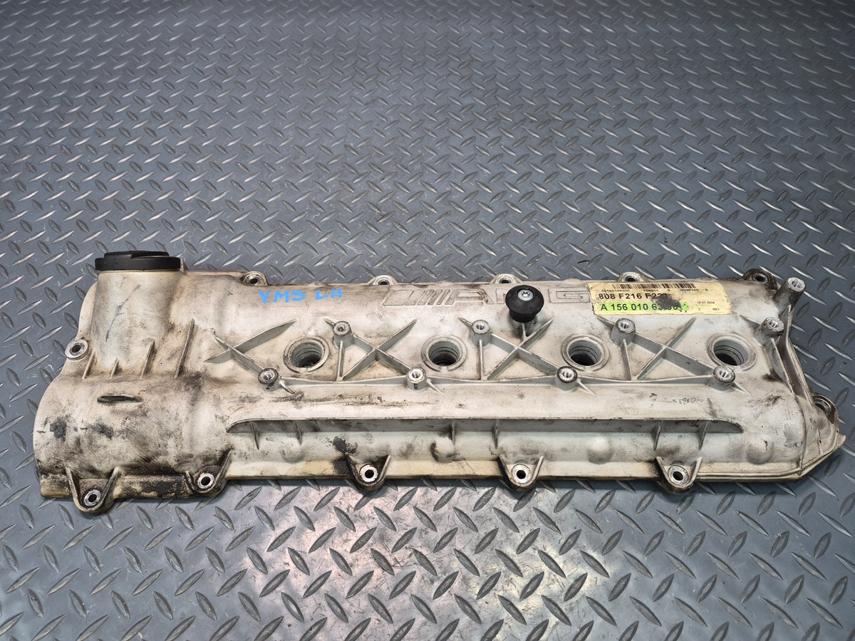 08-11 Mercedes W221 S63 AMG M156 6.3L Left Engine Cylinder Valve Cover OEM