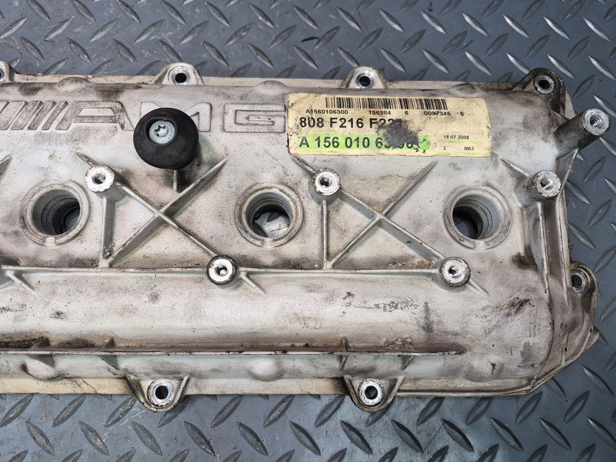 08-11 Mercedes W221 S63 AMG M156 6.3L Left Engine Cylinder Valve Cover OEM