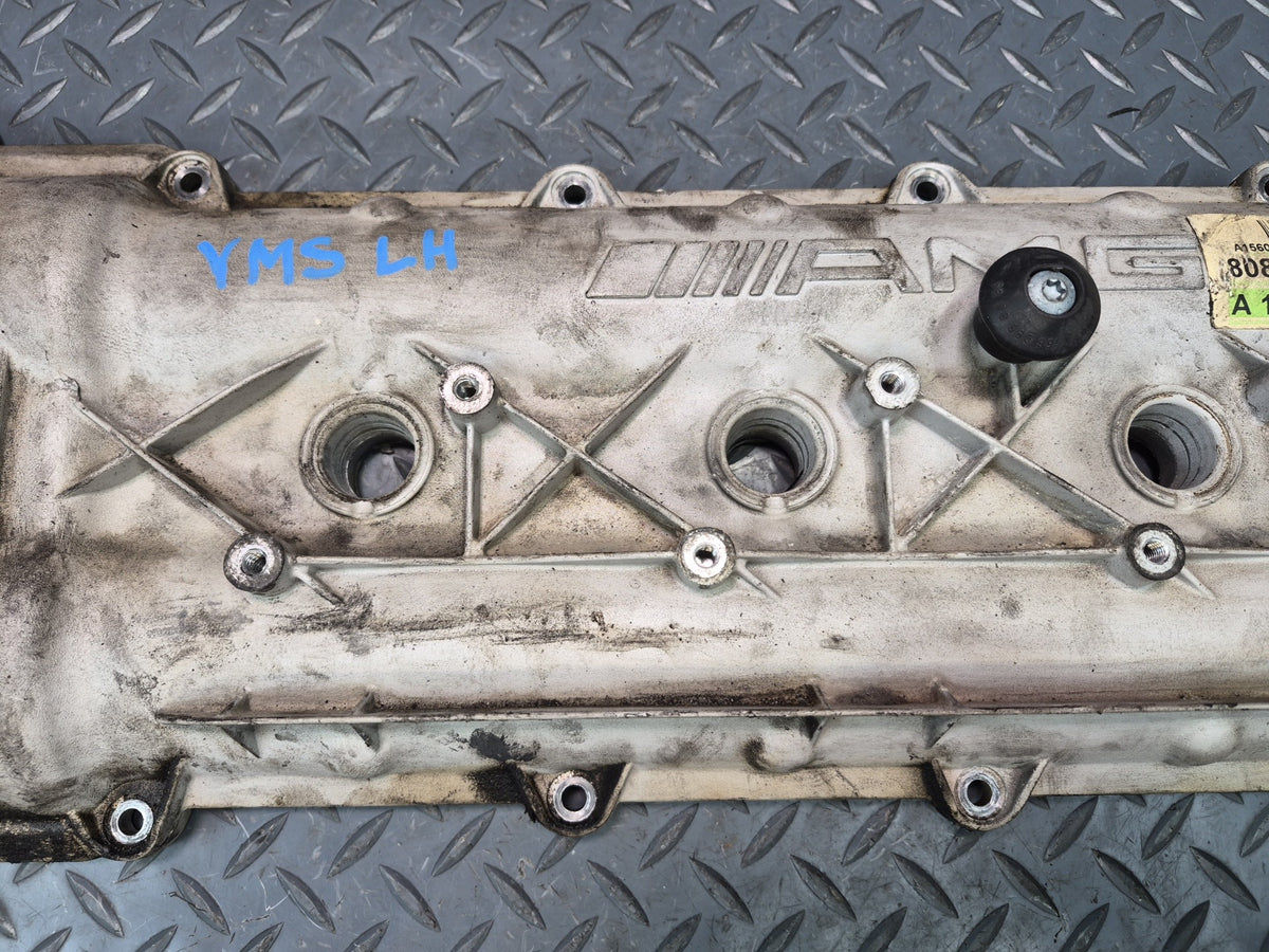 08-11 Mercedes W221 S63 AMG M156 6.3L Left Engine Cylinder Valve Cover OEM