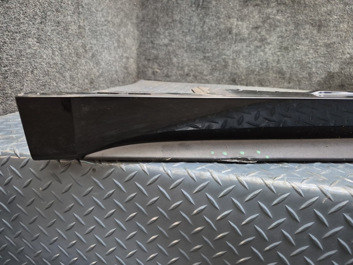 18-19 Audi S5 Sportback Left & Right Side Skirt Rocker Panel Set of 2 Black Dmgd