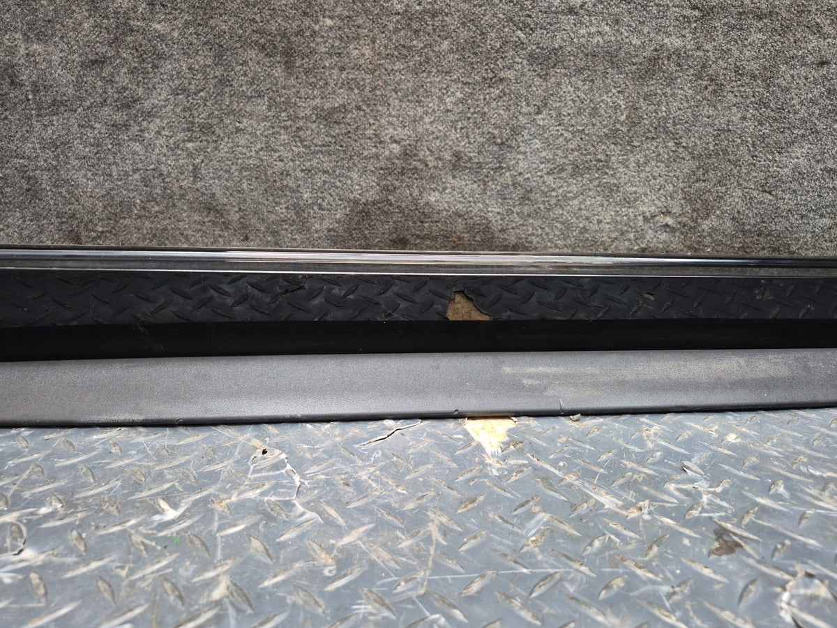 18-19 Audi S5 Sportback Left & Right Side Skirt Rocker Panel Set of 2 Black Dmgd