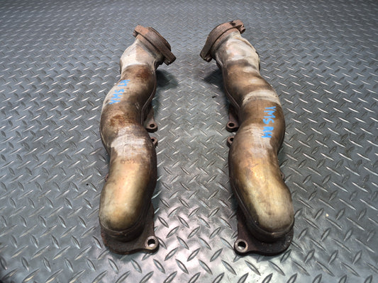 08-11 Mercedes W221 S63 AMG 6.3L M156 Left & Right Exhaust Manifold Header OEM