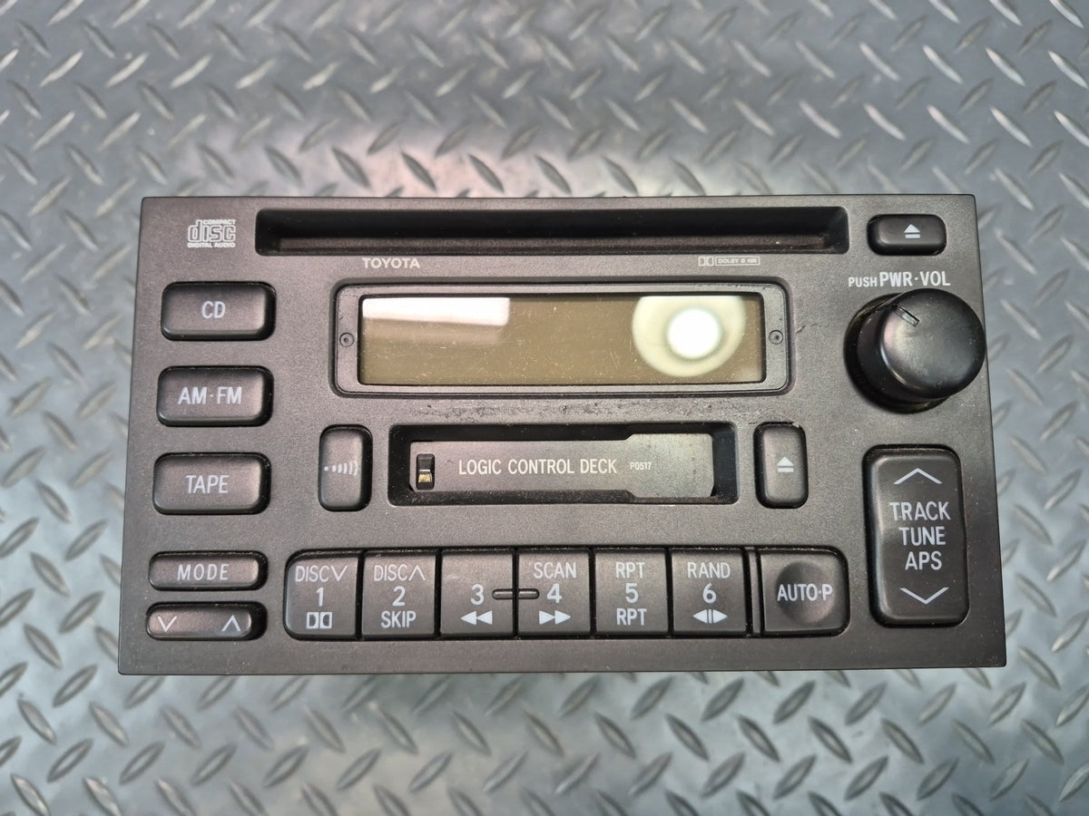 96-98 Toyota MARK2 JZX105 Pioneer Radio Stereo CD Casette Player 86120-2A300 OEM