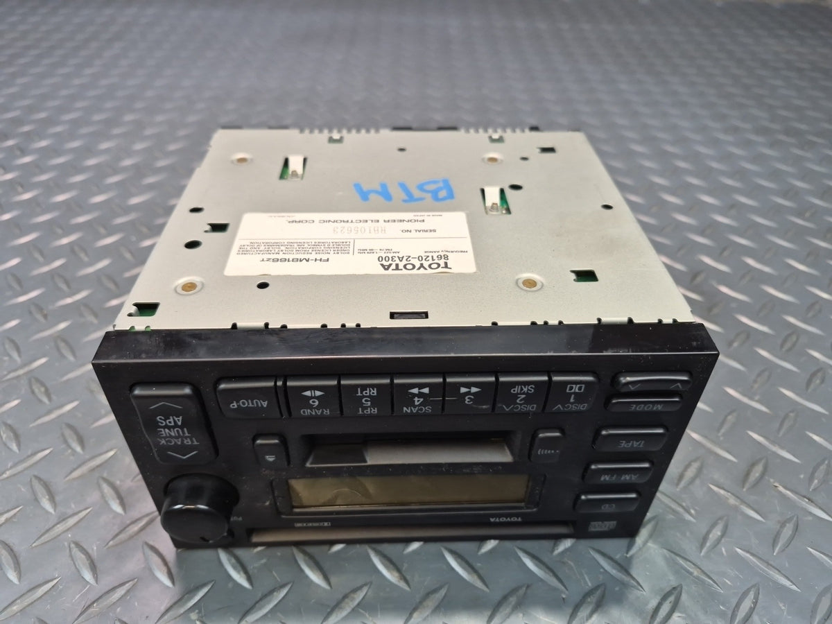 96-98 Toyota MARK2 JZX105 Pioneer Radio Stereo CD Casette Player 86120-2A300 OEM