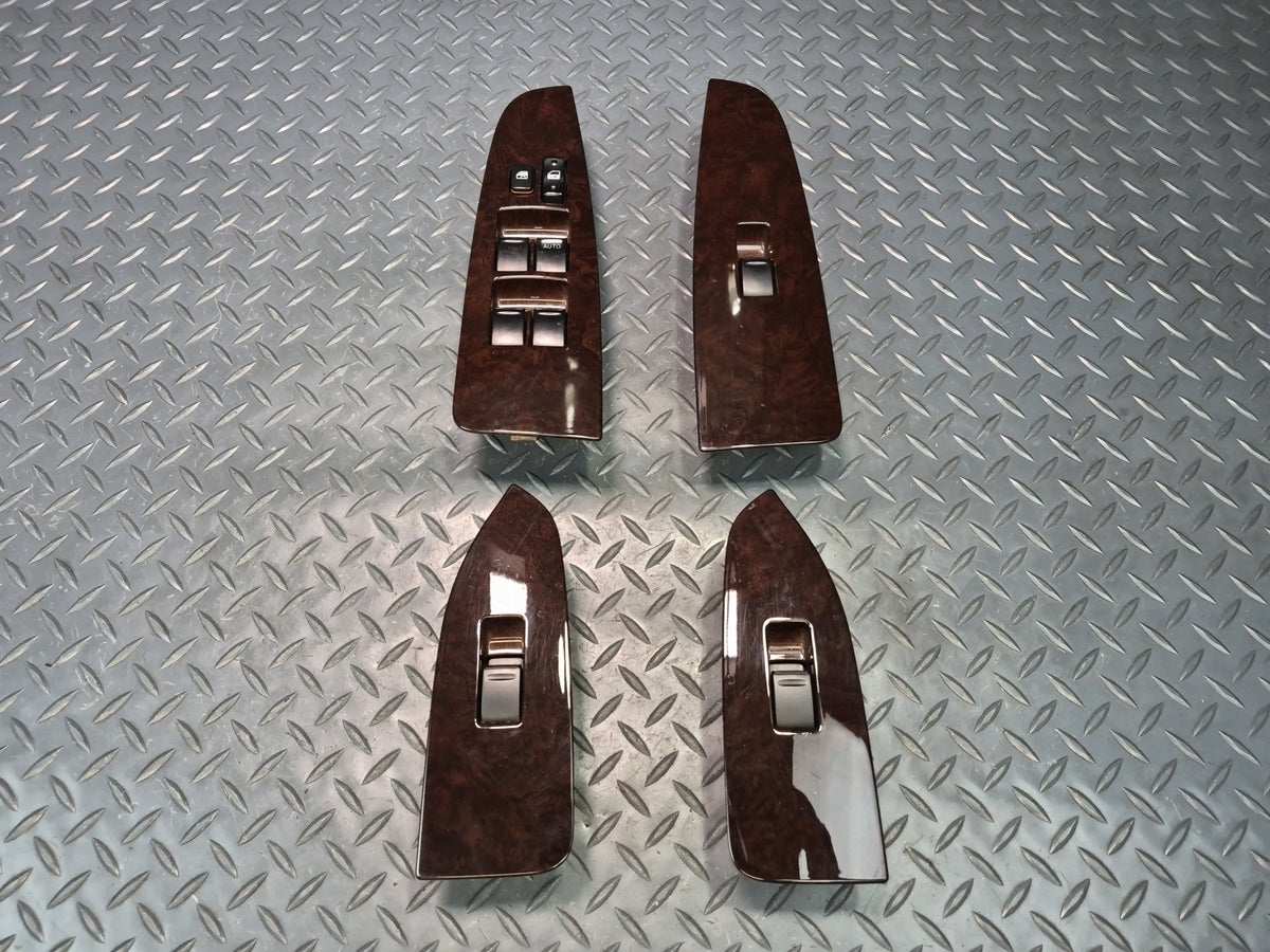 96-00 Toyota Mark 2 JZX105 Front Rear Left Right Door Window Switch Trim Set OEM