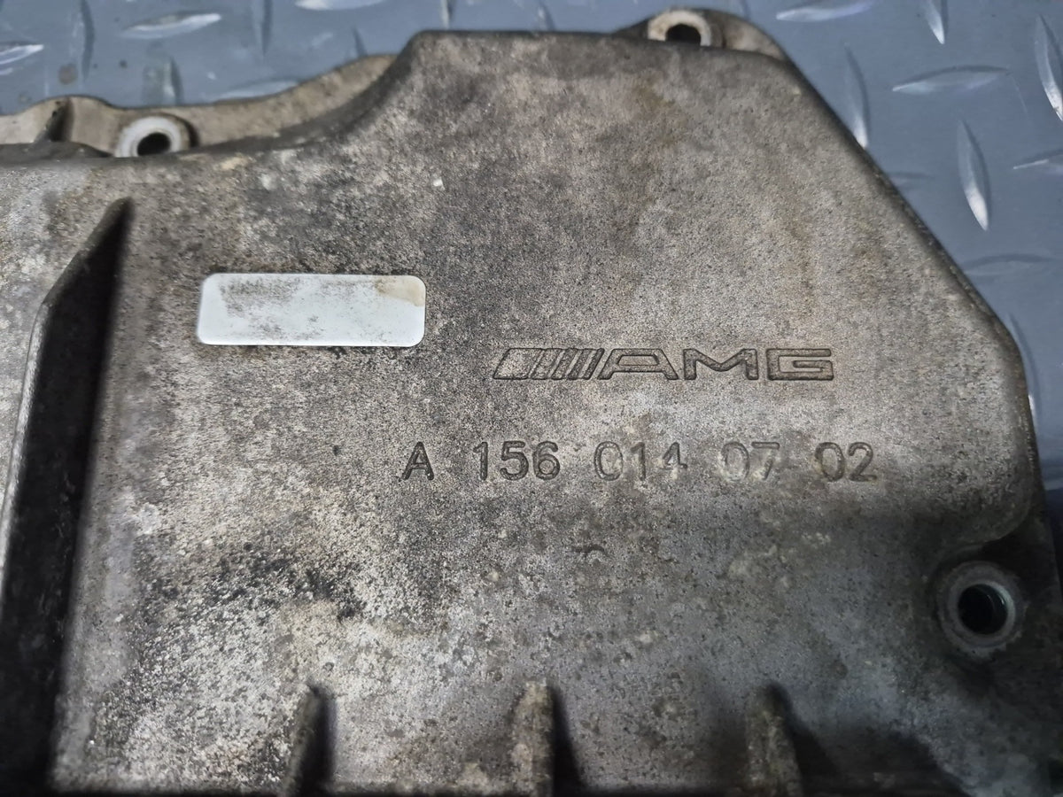 08-11 Mercedes W221 S63 AMG 6.3L M156 Engine Motor Upper Oil Pan 1560140702 OEM