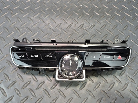 15-18 Mercedes W205 C300 Dash Clock Radio CD Player Control Panel 2228270300 OEM