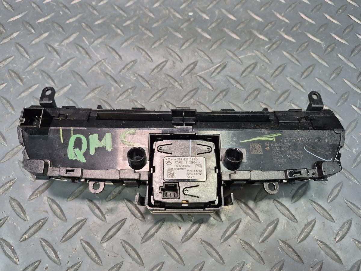 15-18 Mercedes W205 C300 Dash Clock Radio CD Player Control Panel 2228270300 OEM