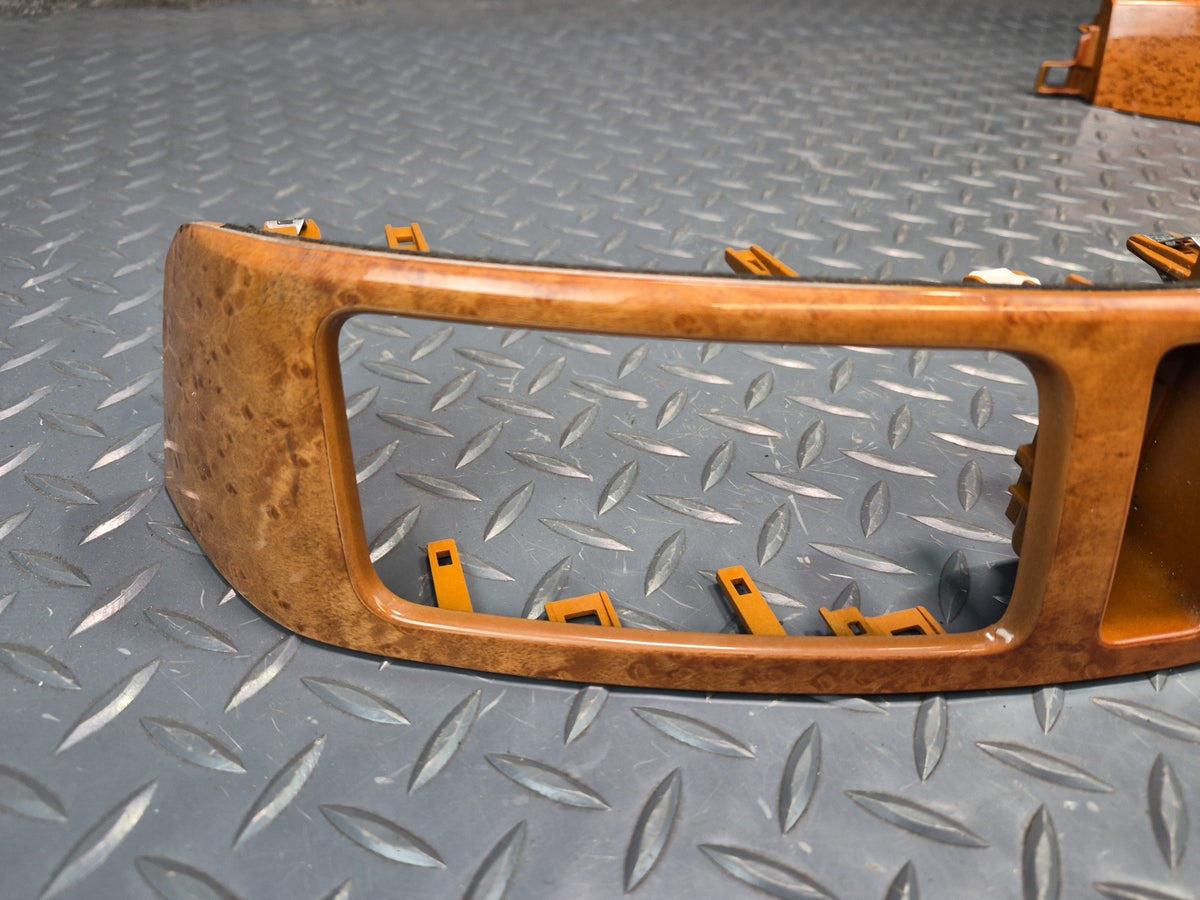 03-09 Lexus UZJ120L GX470 Front Dash Left & Right Air Vent Wood Trim Panel Set