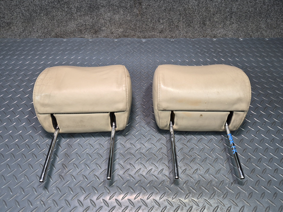 2003-2009 Lexus UZJ120L GX470 Front Left & Right Seat Leather Headrest Set