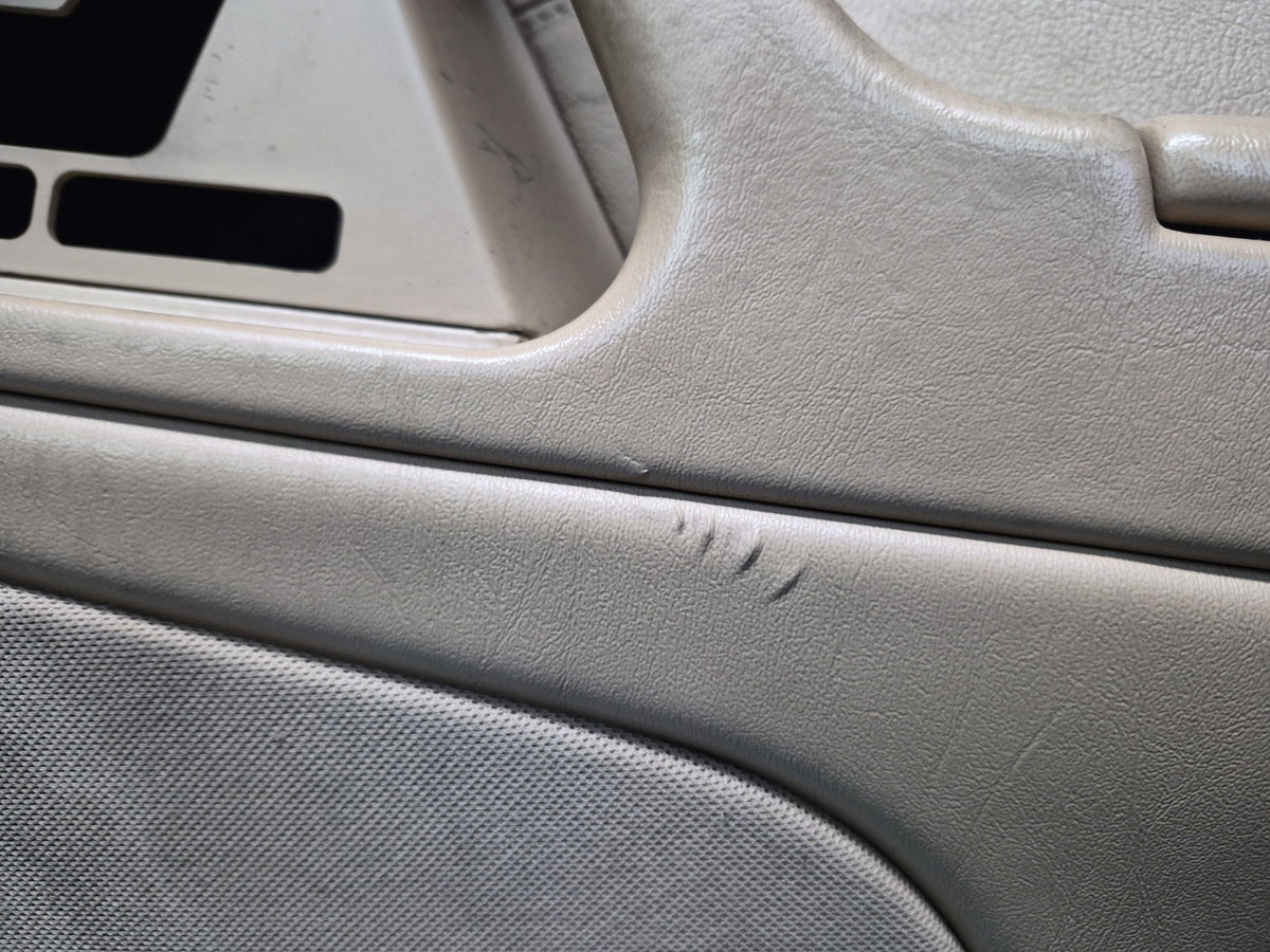 96-02 Mercedes R129 SL500 Right Door Interior Trim Cover Panel Beige Damaged