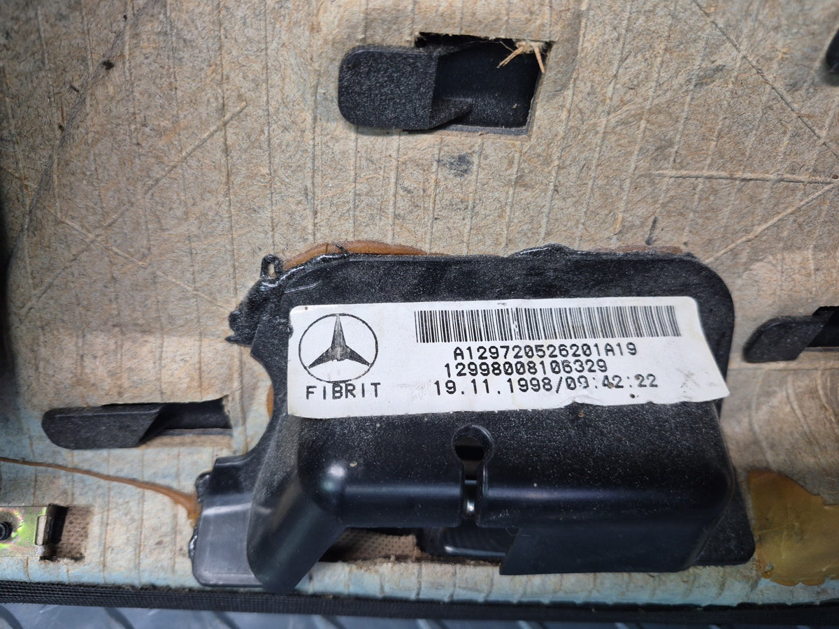 96-02 Mercedes R129 SL500 Right Door Interior Trim Cover Panel Beige Damaged