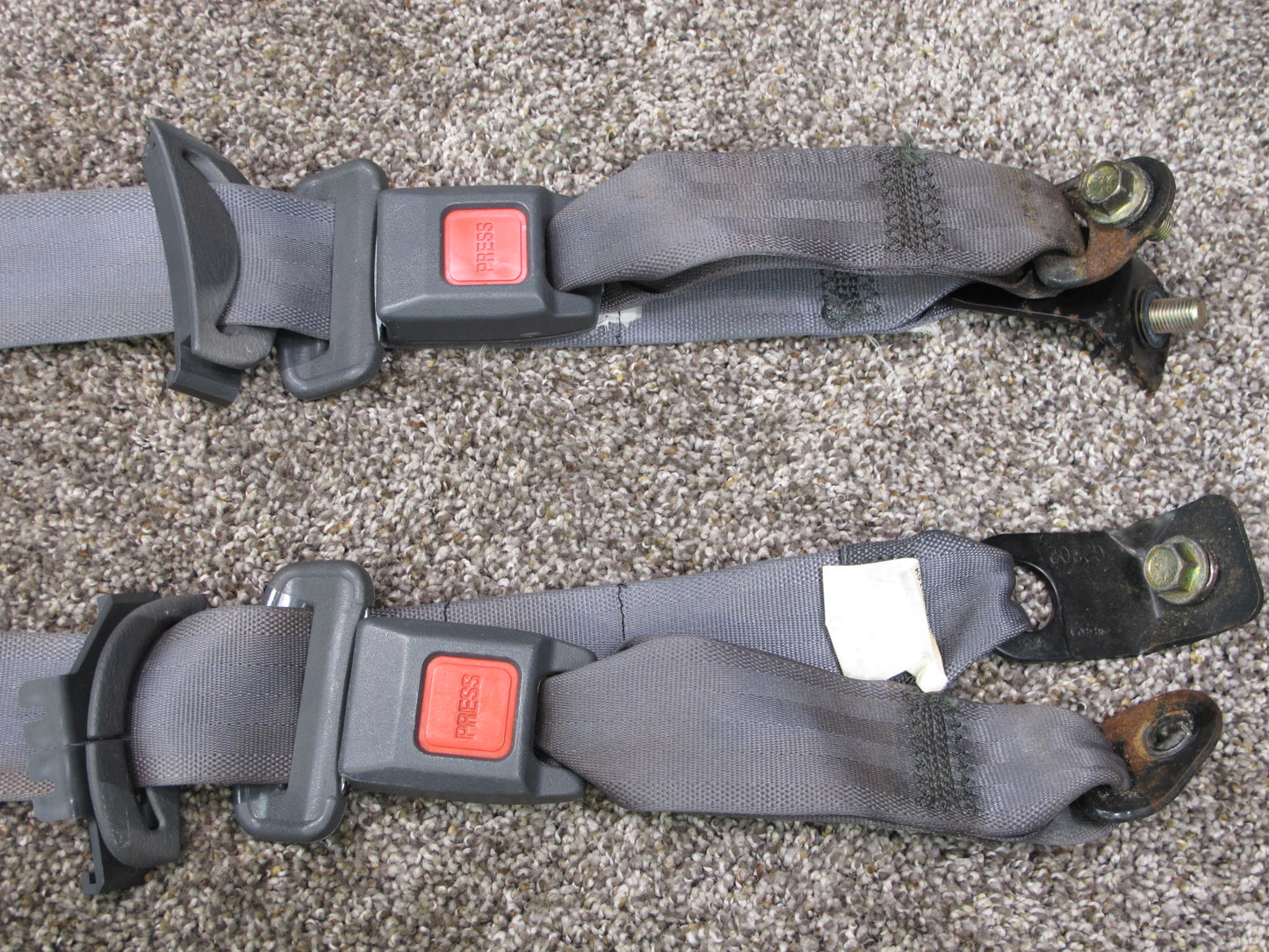 1993-1997 SUBARU SVX Rear Left & Right Seat Belt Set OEM