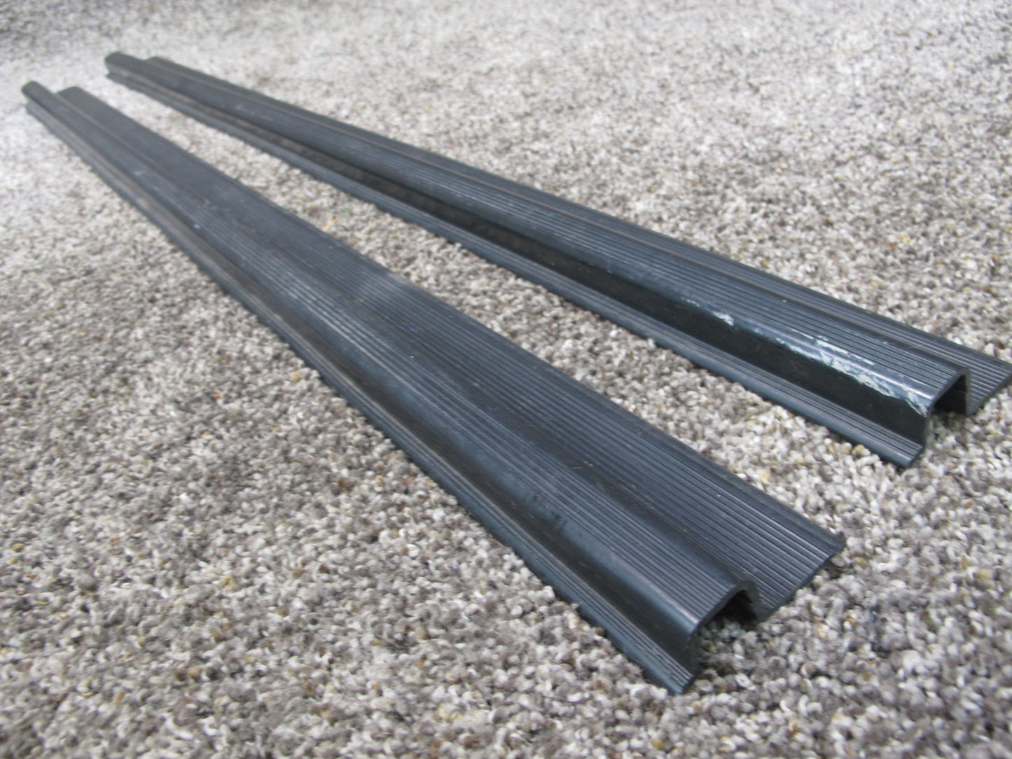 85-93 VW GOLF MK1 CABRIOLET SET OF 2 LEFT RIGHT DOOR SCUFF SILL PLATE TRIM OEM