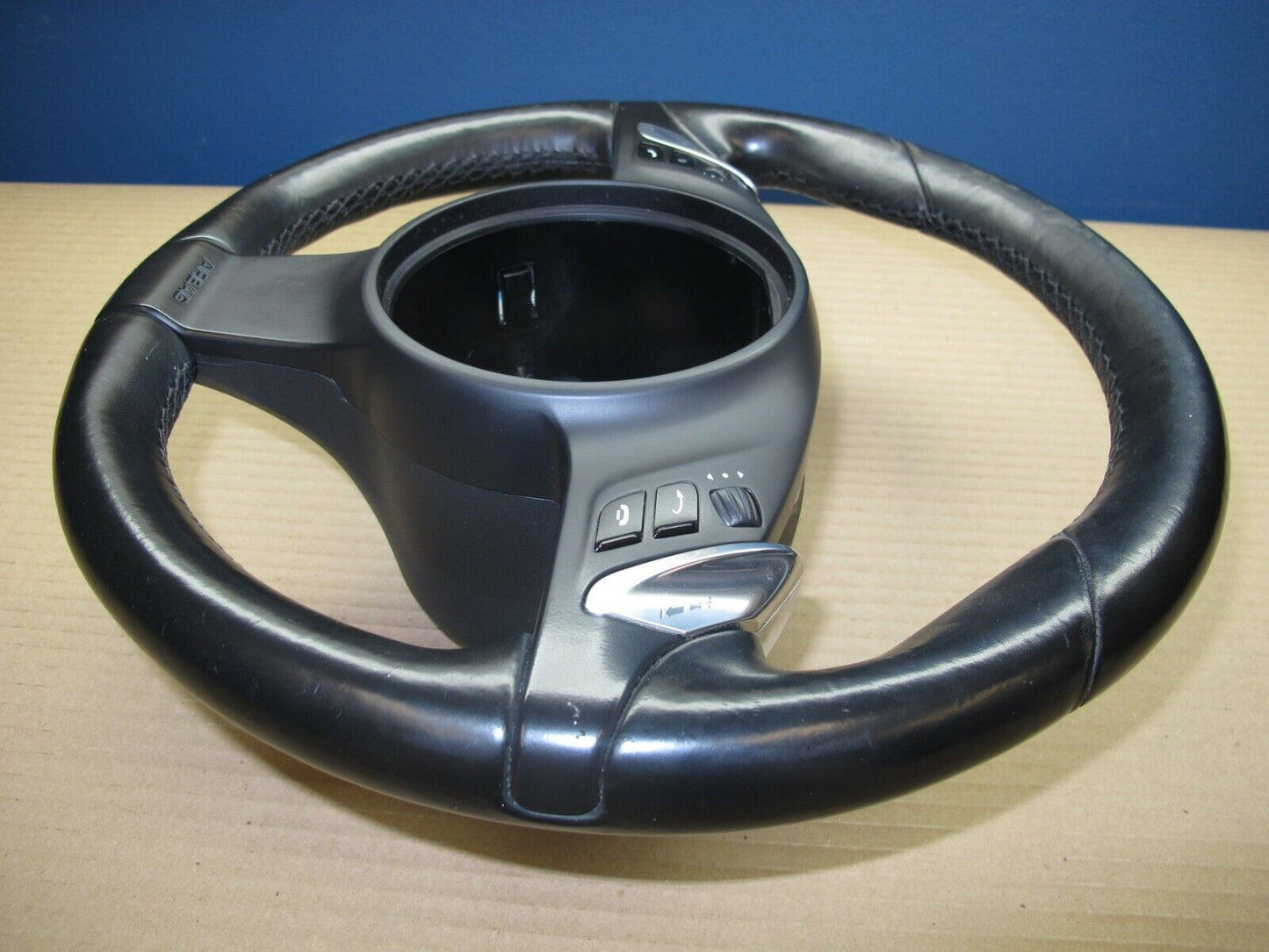10-16 Porsche Panamera 970 Multi Function 3 Spoke Steering Wheel 7PP419091Q OEM