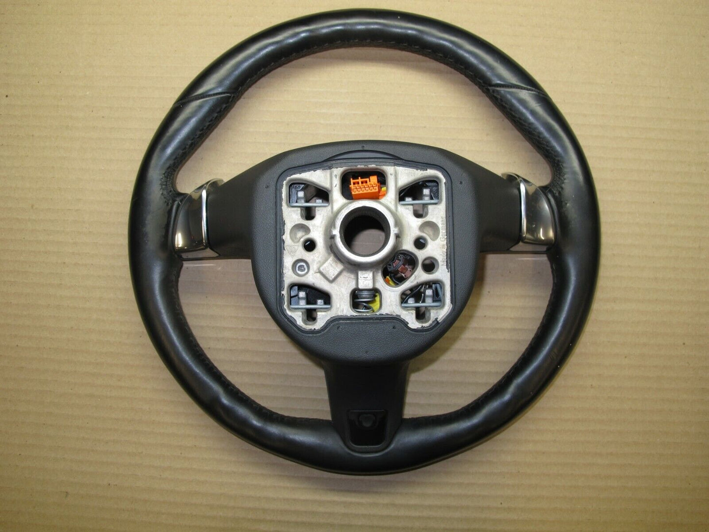 10-16 Porsche Panamera 970 Multi Function 3 Spoke Steering Wheel 7PP419091Q OEM